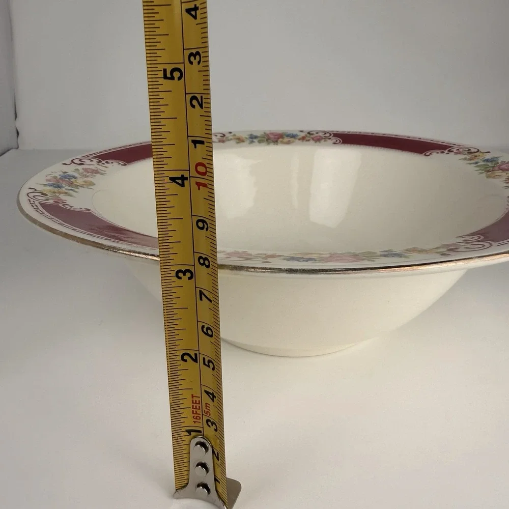 🇺🇸  Homer‎ Laughlin Majestic Brittany Floral Vegetable Bowl 9